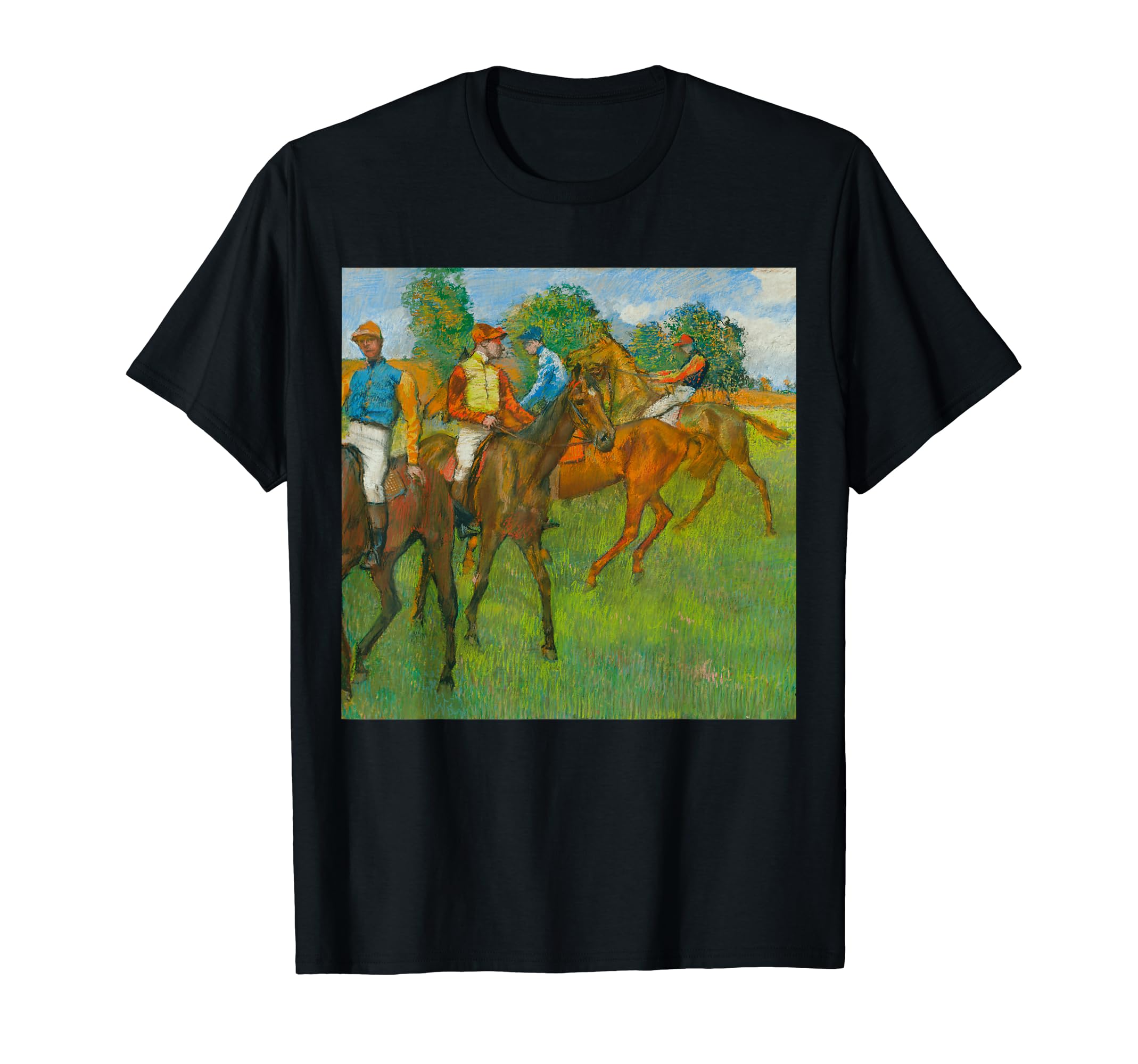 Before the Race by Edgar Degas. jockeys & horse racing fans T-Shirt