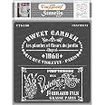 Reusable Fashion Stencils For DIY Painting – 6x6 Inch Haute Couture & French Script Designs For Wood, Fabric, Walls & More