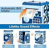 Pup Go Digital Money Box for Kids Cam Blue Password Safe Auto Money Scroll view 2