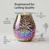 Astin of London Electric Wax Melt Burner 3D Firework Design Iridescent view 2