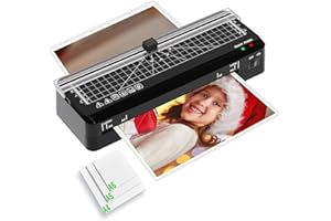 Laminator, A4 Laminator Machine, 9 inches Thermal Laminator Fast Warm-up with Build in Paper Trimmer,Portable Personal Lamina