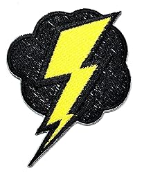 PARITA Black Clouds with Stormy Weather Patch Kids