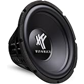 Hifonics HFX 12 Inch 800 Watt 4 Ohm Dual Voice Coil Car Subwoofer | 400W RMS with heavy gauge powder coated stamped steel basket; for car, truck and powersports sealed or vented boxes