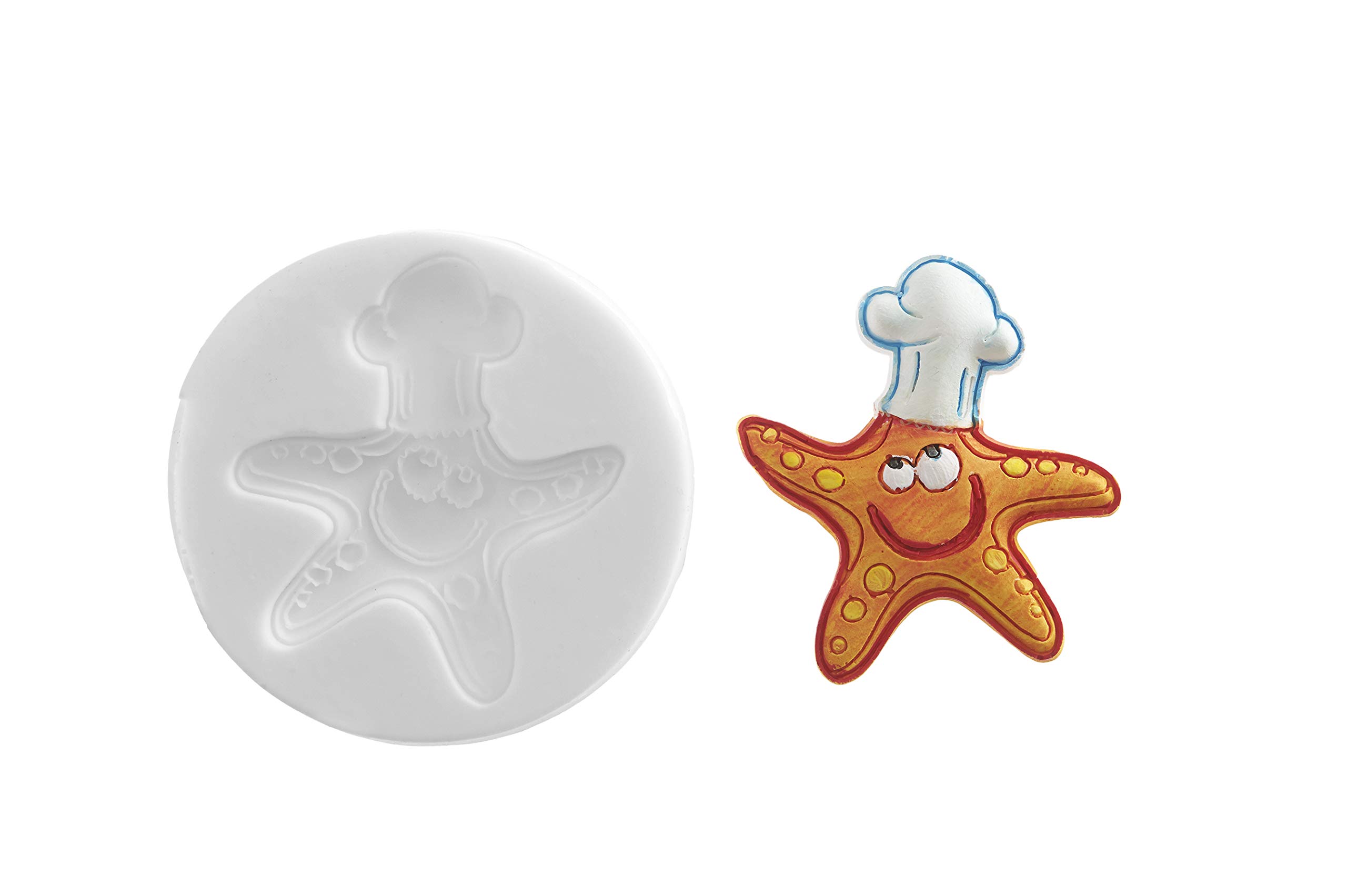 Silikomart | Silicone Mold, Chef Star Shape, Dimensions 35 x 35 mm, Made in Italy