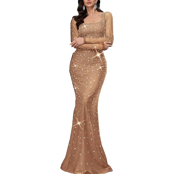 elegant sequins bridesmaid dresses with sleeves Light Blue Beaded Long Sleeve Evening Dress and Pretty Sequin Dress