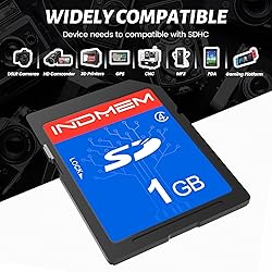 INDMEM SD Card 1GB, 10 Packs Class 4 1GB Flash