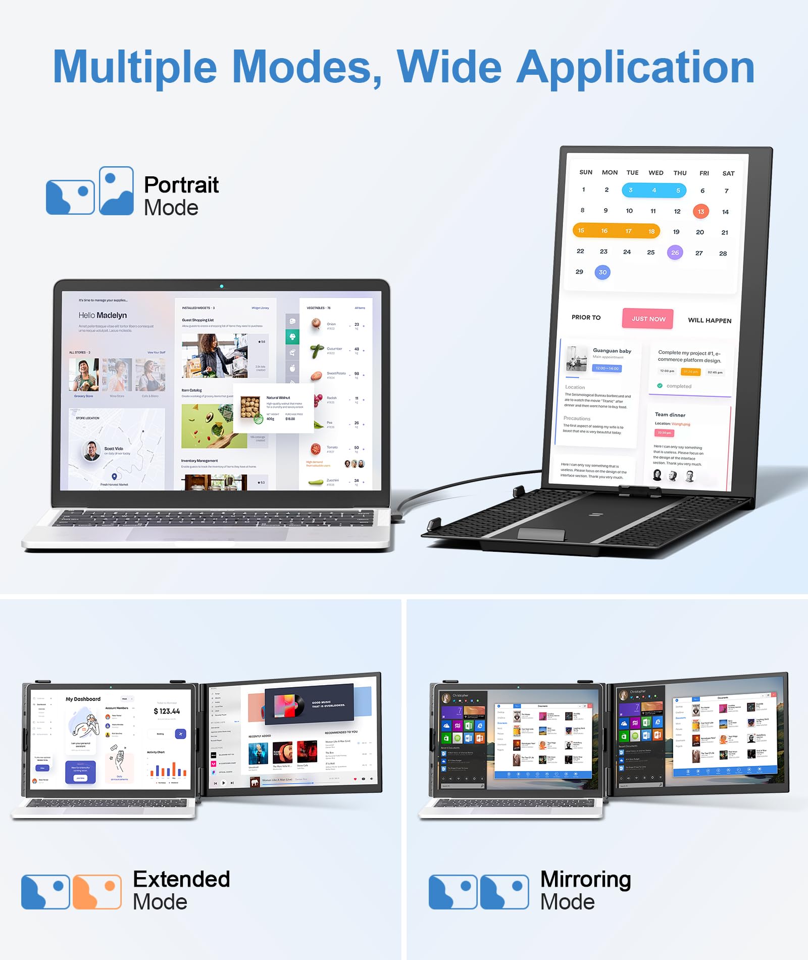 Laptop Screen Extender, Ultra-Thin 14