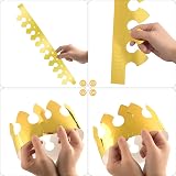 TUPARKA 30 Pieces Golden King Crowns Gold Foil Paper Party Crown Hat view 2