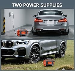 Tire Inflator Portable Air Compressor, 12V DC 110V