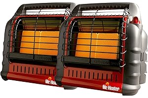 Mr. Heater F274805 Big Buddy Propane Tank Powered Heater (2-Pack) - Indoor and Outdoor Use - Portable Heating for Camping, Tents, Garage (2 Items)