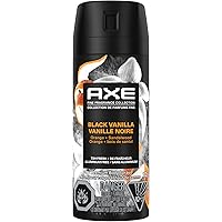 AXE Fine Fragrance Collection Premium Body Spray for Men, Black Vanilla deodorant with 72H odour protection and freshness, in