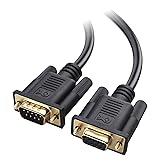 Cable Matters RS232 Serial Cable, DB9 Male to Female, 10ft | 9-Pin Cord, DB9 Serial Cable, Straight-through Wiring, Molded Strain Relief, for RS232 Devices