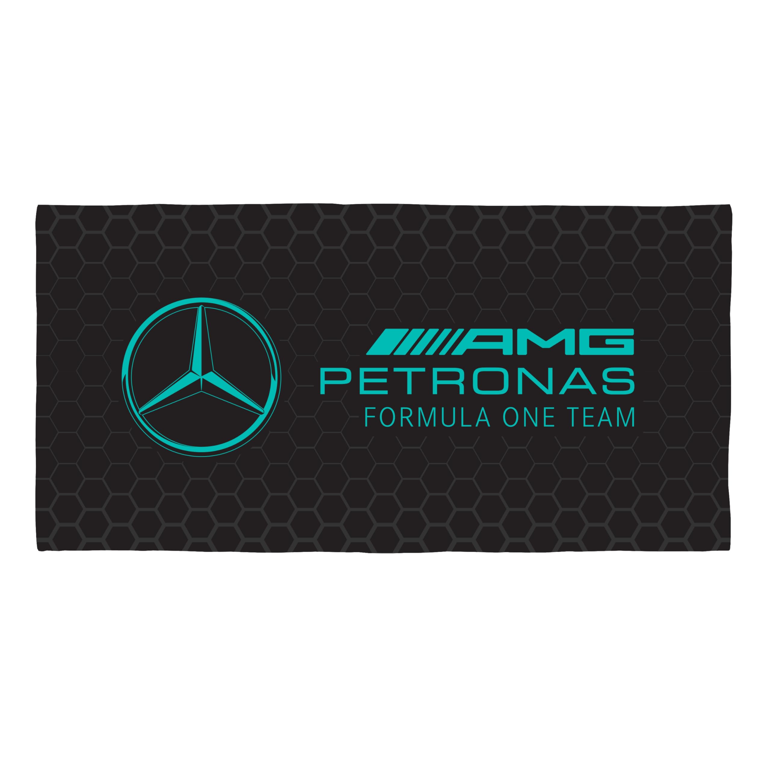 Mercedes AMG Petronas Officially Licensed Towel | Super Soft Feel, Formula One Design | Perfect The Home, Bath, Beach & Swimming Pool | One Size 75cm x 150cm | 100% Cotton