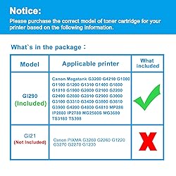 LCL Compatible Ink Bottle Replacement for Canon