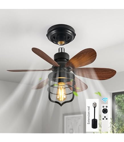 Light With Fan Socket Fan Light With Remote & APP Control 1500 Lumens Ceiling Abanicos De Techo