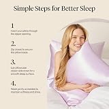 Kitsch Satin Pillowcase with Zipper Lavender 48x66 cm view 7