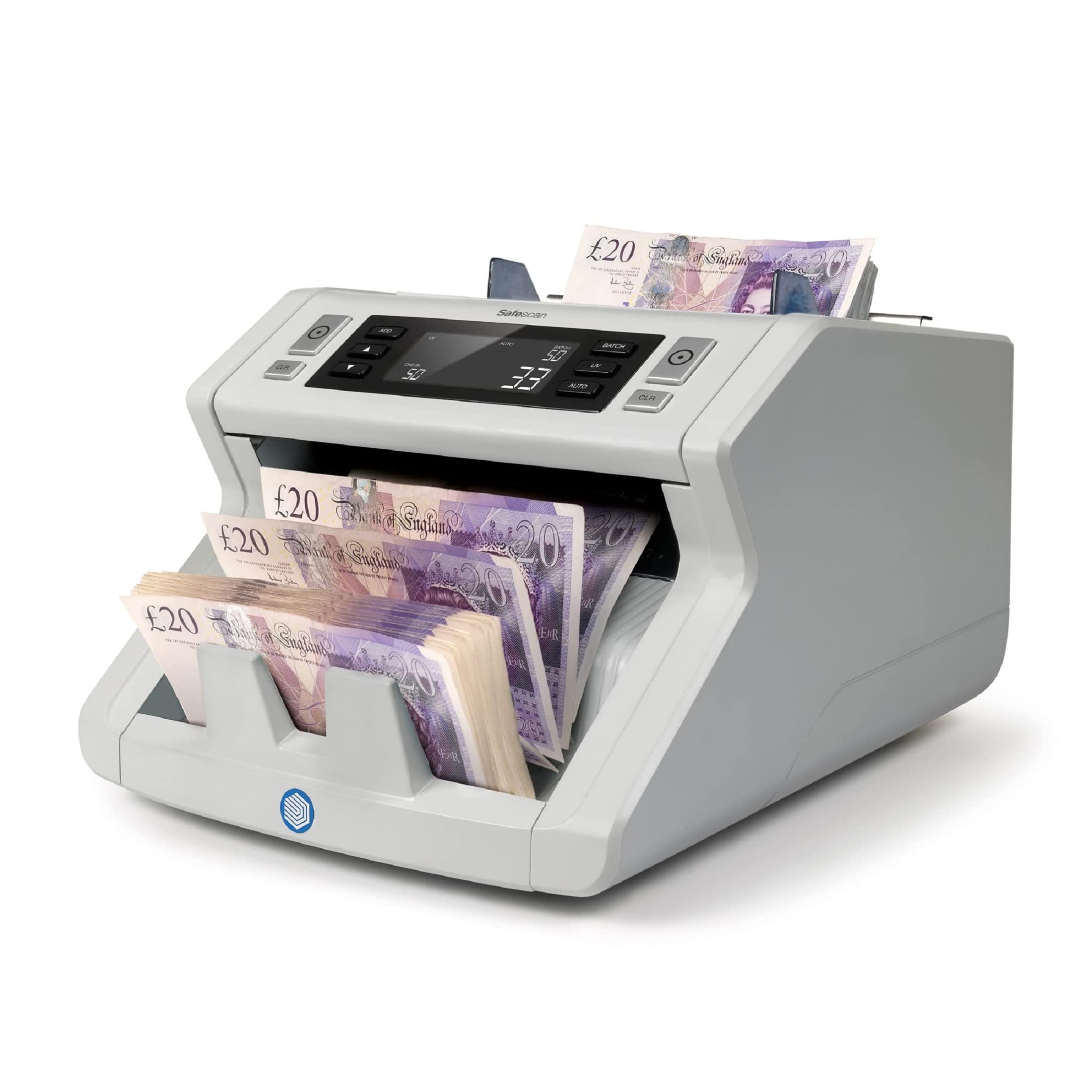 Safescan 2210 Money Counting Machine that Counts Sorted Banknotes - Cash Counting Machine with 2-Point Counterfeit Money Detector - Sorted Money Counter Machine for All Currencies