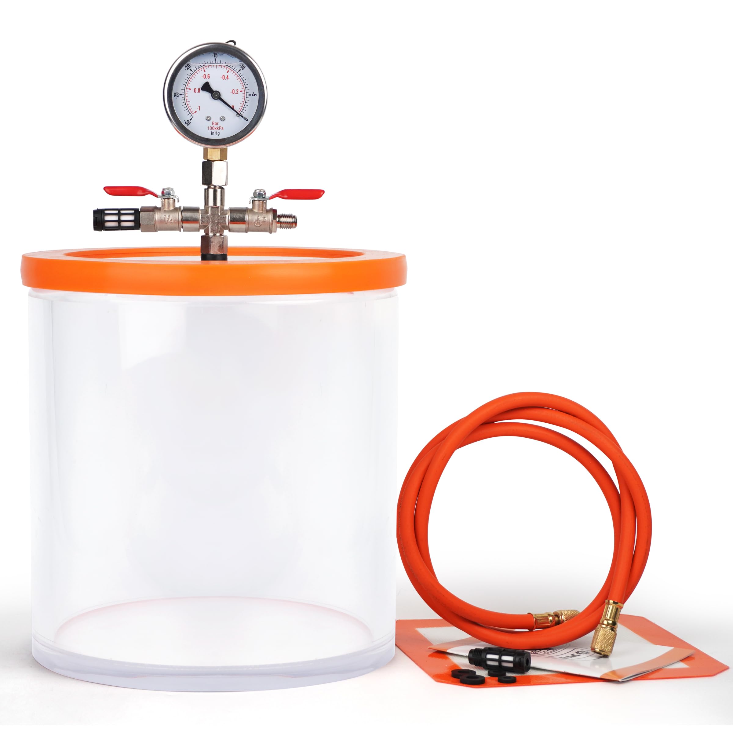 Chambre à Vide Acrylique BACOENG 3 Gallons (11L) - Pour Dégazer Résine, Silicone, Pour Bijoux Ou Moulage