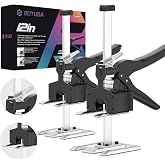 BOTUDA Labor Saving Arm Jack 2 Pack-12 Furniture Jack, Black | Raises up to 6.7 inches. Perfect multifunctional lifter for cabinets, doors, windows, panels, and heavy furniture.