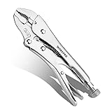 WORKPRO Locking Pliers, 7-inch Curved Jaw Vice