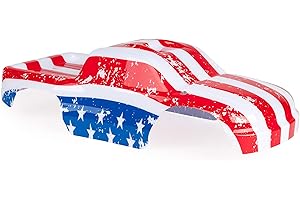 SummitLink Custom Body Compatible for 1/10 Scale RC Car or Truck (Truck not Included) (Flag Strip)