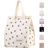 TELLUMO Corduroy Lunch Bag for Women Men Cute Lunch Bag Insulated Lunch Box with Large Capacity (7.5L) Reusable Lunchbag for Work, Picnic, Beach or Travel (S- Corduroy BlackClub)