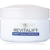 L'Oreal Paris, RevitaLift Anti-Wrinkle + Firming Night Cream Moisturizer 1.7 oz (Pack of 6)