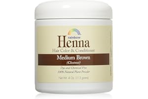 RAINBOW RESEARCH Henna (Persian) - Med Brown (Chestnut), 4 oz (pack of 2)