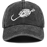 Embroidered Fishing Hats Adjustable Buckle Baseball Caps Dad Hat Unique Gifts for Men Women Fishing Lover