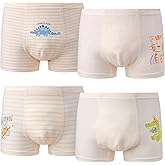 Ruby&Tang Toddler Underwear Little Boys Cotton Boxer Briefs Children Comfortsoft Panties Size 2T 4T 6-7Years(4-pack)