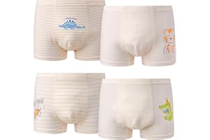 Ruby&Tang Toddler Underwear Little Boys Cotton Boxer Briefs Children Comfortsoft Panties Size 2T 4T 6-7Years(4-pack)