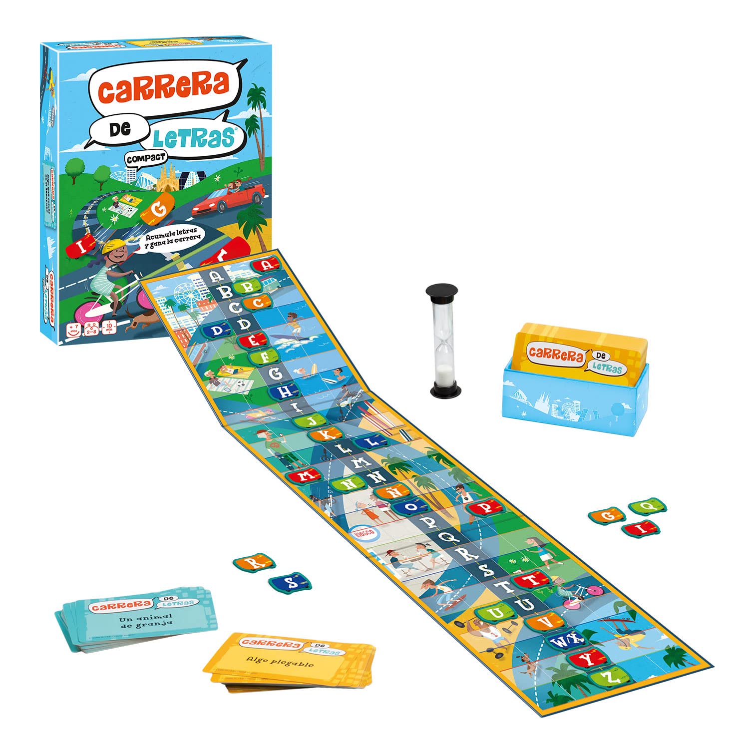 LÚDILO Unisex Children's 120 Carrera Letters (Luddilo) - Educational Game, Plays with Words and Promotes the Acquisition of Vocabulary, Play with the Family for Learning and Developing Language,