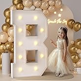 JoyMuse 4FT Marquee Light Up Letters,Large Marquee Letters 4 Feet Tall for Marry Me Proposal Decorations Big 4FT Letters with Lights for Baby Shower Party Decor, Letter B