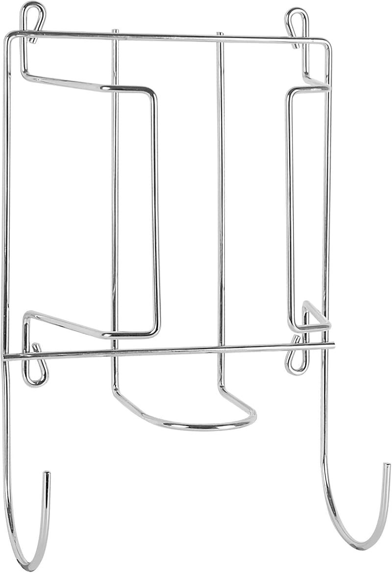 Maison & White 2 In 1 Iron & Ironing Board Holder - Chrome Steel Mount