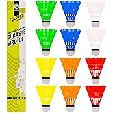 EAGLES Badminton Birdies - Nylon Bedminton Shuttlecocks for Softball/Baseball Batting Training - Highly Stable &amp; Durable 24 Pack, 12 Pack or 6 Pack Shuttle Balls