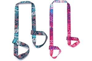 2 Yoga mat straps - Adjustable durable carriers and stretch strap, large MATS, picnic blankets