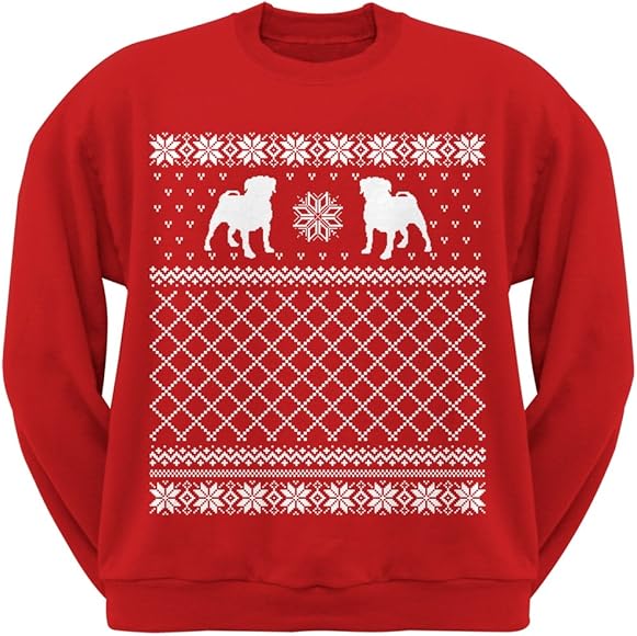 pug christmas sweatshirt