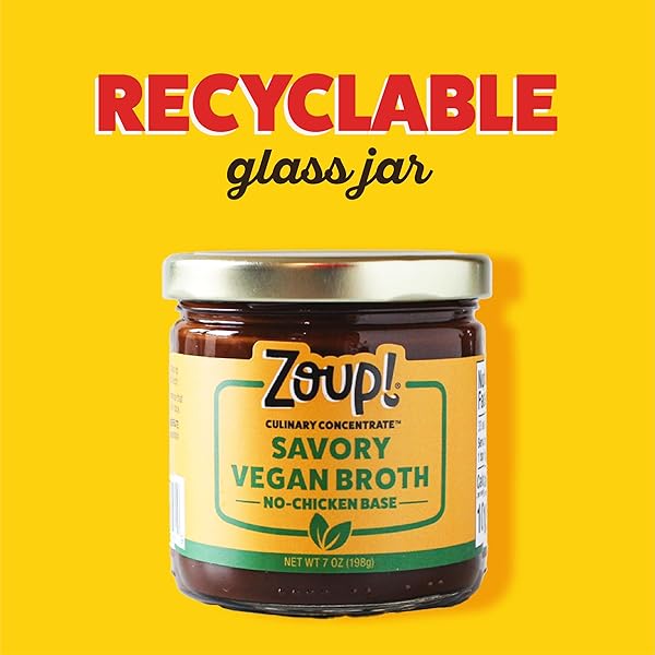 ZOUP! SAVORY NO-CHICKEN VEGAN BROTH CULINARY CONCENTRATE, 2 PACK, 7 OZ EACH