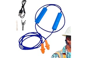 Bluetooth Earplugs for Work, Noise Reduction in-Ear Earphones, Ear Plugs Earphone Headphones, Noise Suppression, Construction