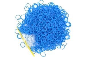 SALOME IDEA 3000PCS Loom Rubber Bands Kit with 75 Clips,5 Hooks, Premium Bracelet Making Kit for Kids Weaving DIY Crafting Gift(Blue)