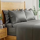 DREAMCARE 100% Eucalyptus Sheets, Full Bed Sheets, Tencel, Lyocell | Full Size Sheet Sets, Cool Sheets for Hot Sleepers - Premium Full Size with Deep Pockets + 2 Side Pockets - 6 pcs