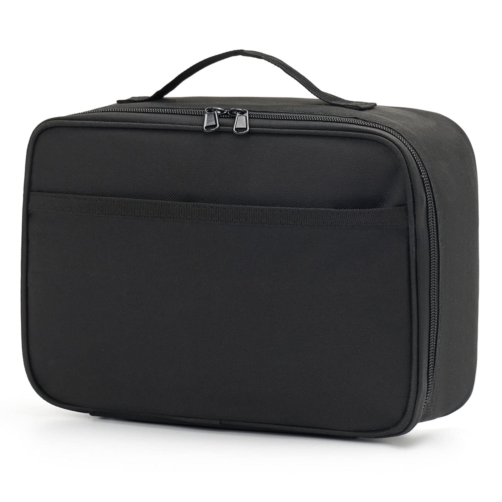 Pretty Jolly Mini Kids Lunch Box, Insulated Reusable Lunch Bag for Girls & Boys, Thermal Meal Container Tote with Waterproof Liner, Hot or Cold Snacks Lunchbox for School,Work,Picnic (Black)