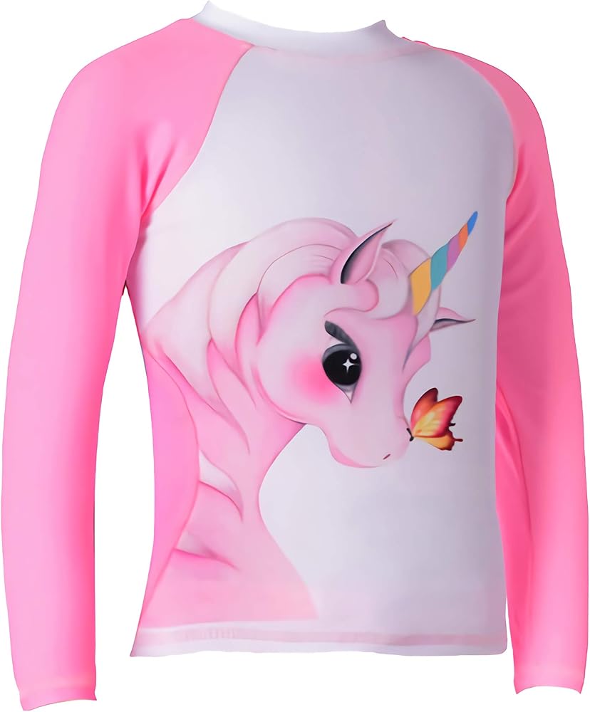 unicorn rash guard swimsuit