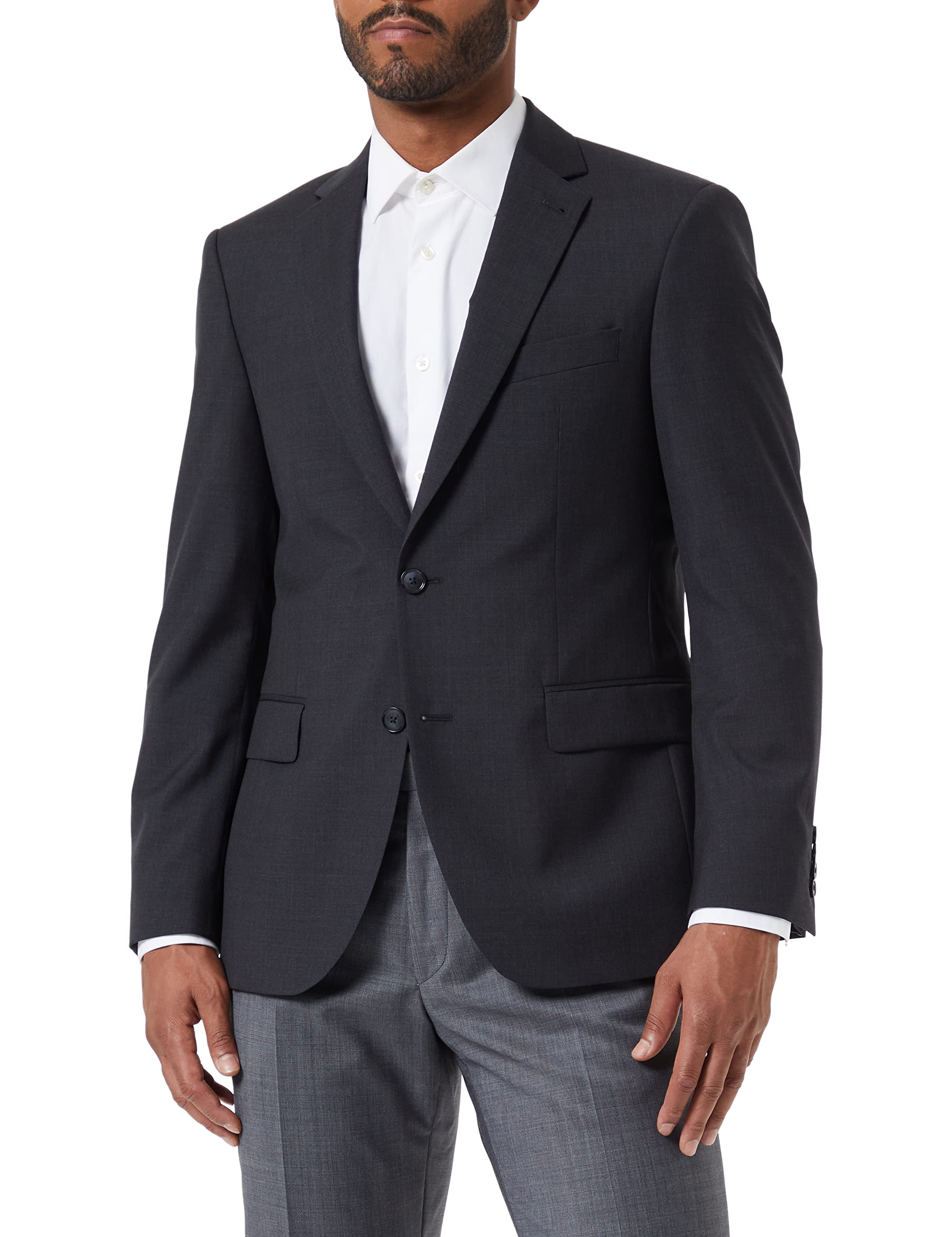 Pierre Cardin Men's Brice Jacket, Grey (Anthracite 2100), 42R