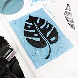 Artway A4 Soft Cut Polymer Sheets - 3 Pack Blue for Printmaking view 9