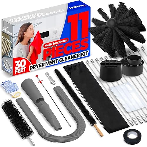 Holikme Pieces Dryer Vent Cleaner Kit Dryer Cleaning Tool