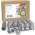 Wheel Accessories Parts 20 Pcs M14x1.5 14x1.5 Thread Short Truck 1.5" Long Spline Lug Nuts Chrome 6 Spline Hex Fits Chevy Camaro Corvette ｜ Dodge Charger Challenger ｜ Ford Mustang ｜ Jeep Wrangler