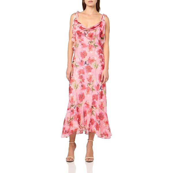 estefany dress in pink floral astr the label ASTR the Label ESTEFANY Dress by Astr the label