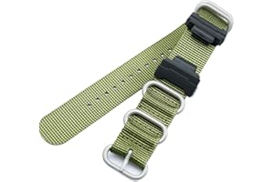 KHZBS Conversion RAF Nylon Strap +Adapters Replacement for Casio g-shock GA100 GA110 G8900 GW6900 GW5600