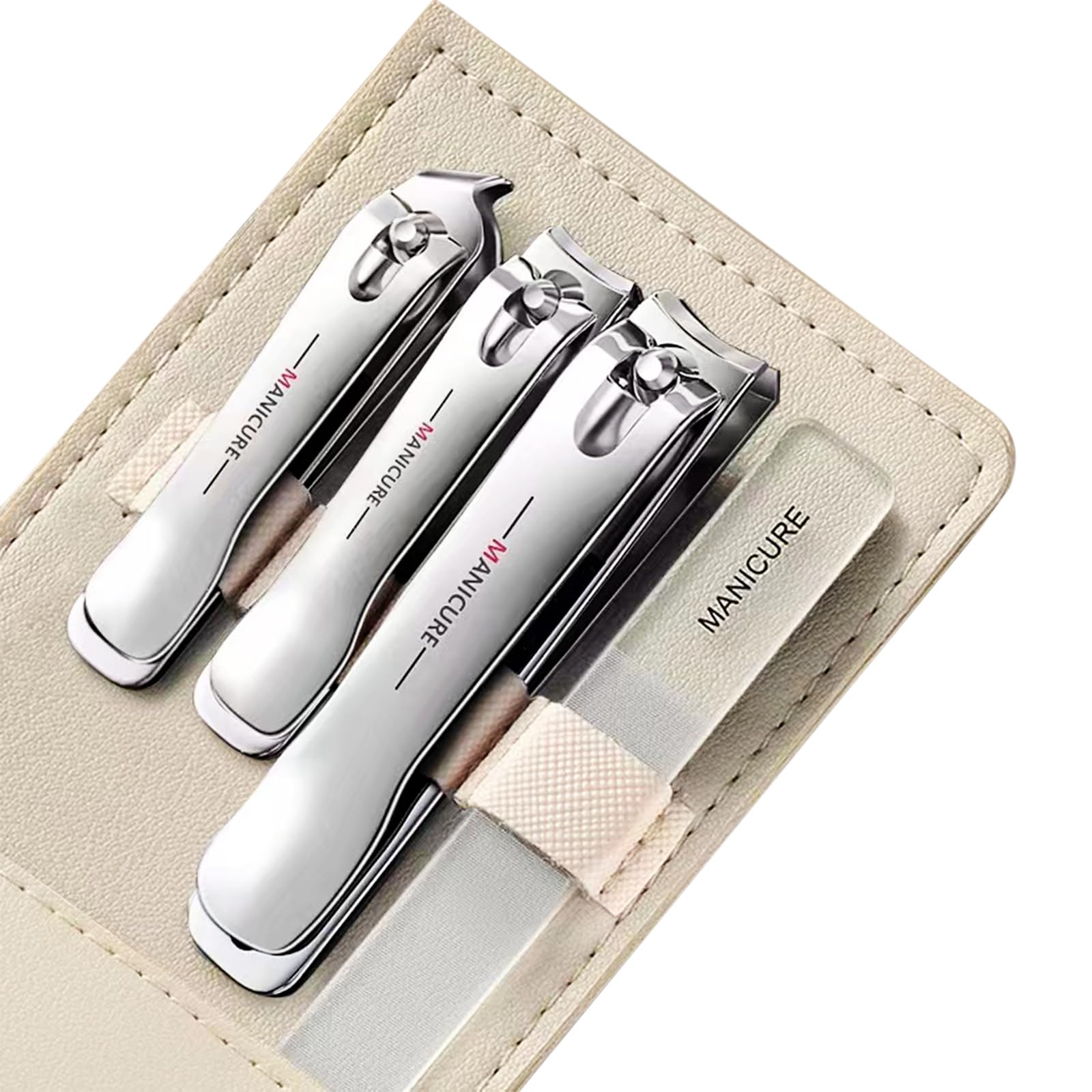 Photo 1 of **pack of 2**KACE FISH Nail Clippers Set 5PCS Ladies Stainless Steel Manicure Kit,Fingernails & Toenails Clippers (Silver)